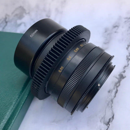 Anamorphic Helios 44M Lens Soviet Cine Mod with M42 mount for Canon EOS