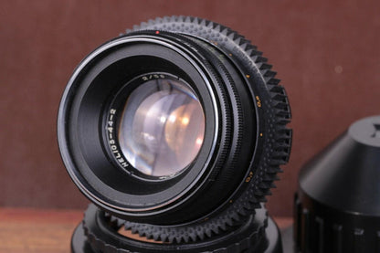 Anamorphic Helios 44-2 Lens Soviet Cine Mod with adapter PL mount.
