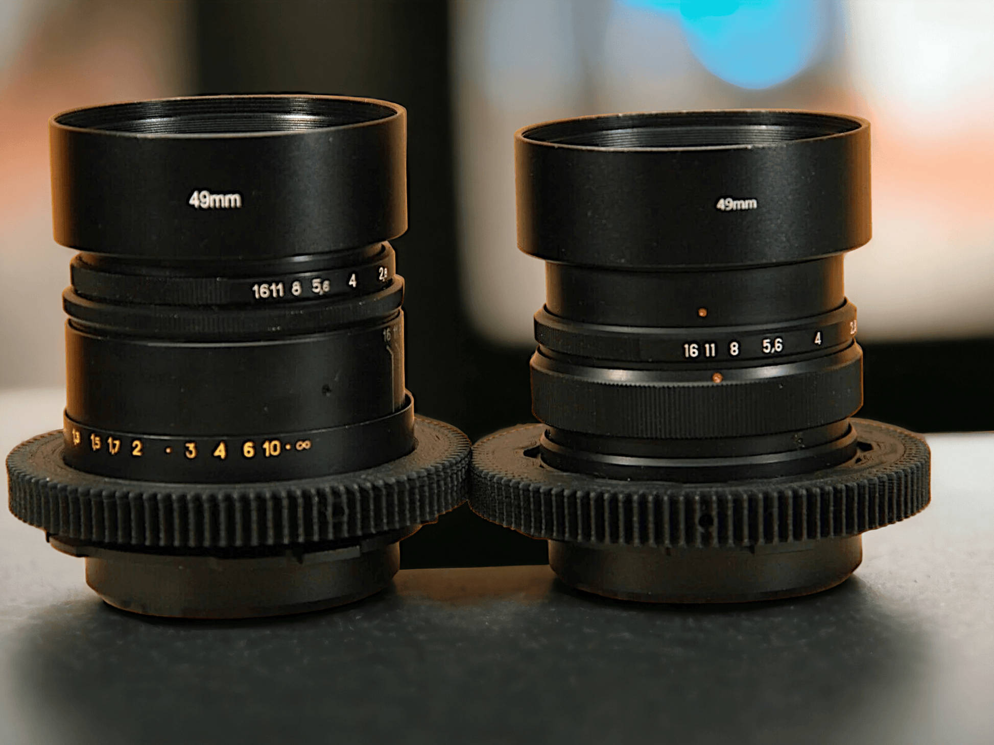 Soviet Lenses Set: Helios 44-2 58mm and Mir-1V 1B 37mm with any adaptor on your choice