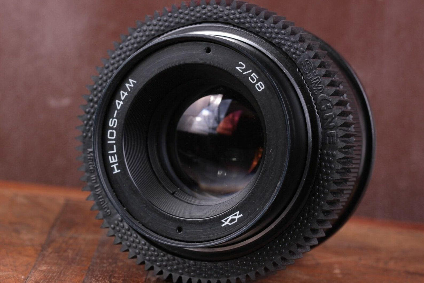 Helios 44M Soviet lens 58mm f/2 M42 mount Canon EF EOS adaptor.