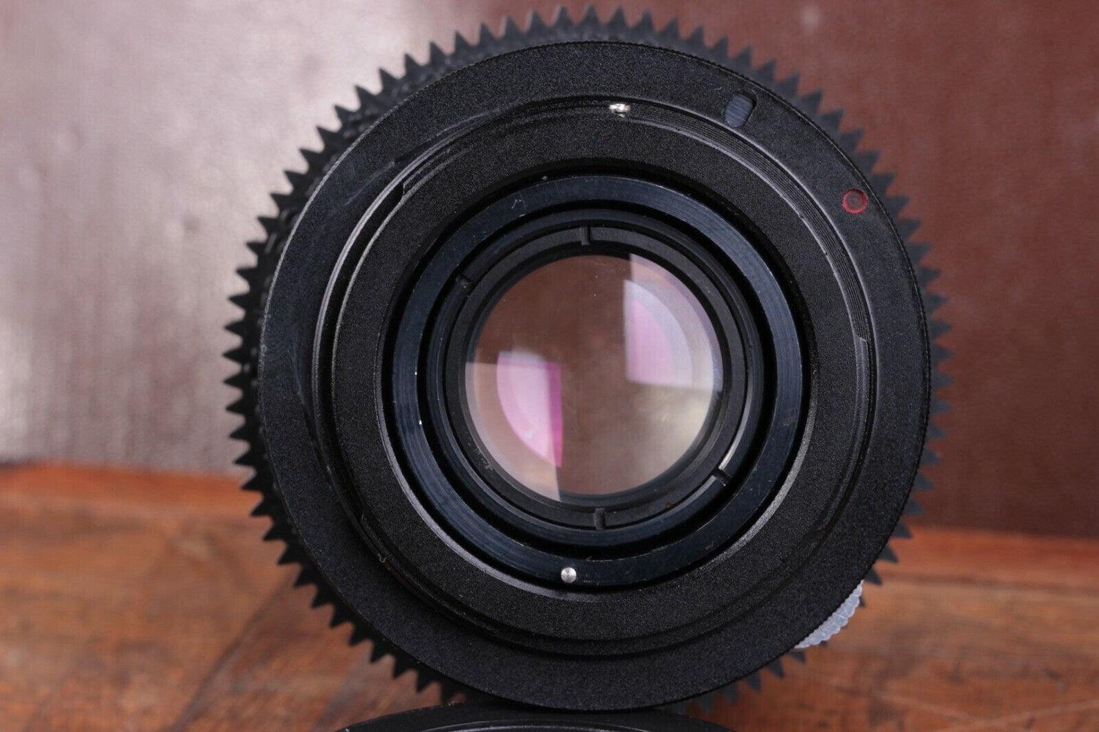 Helios 44M Soviet lens 58mm f/2 M42 mount Canon EF EOS adaptor.