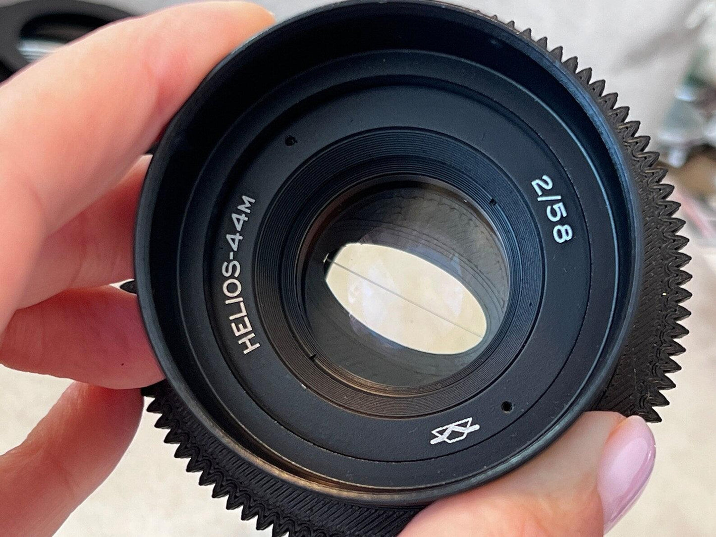 Anamorphic Helios 44M Lens Soviet Cine Mod with any adaptor Sony, Canon, Fujifilm and more.