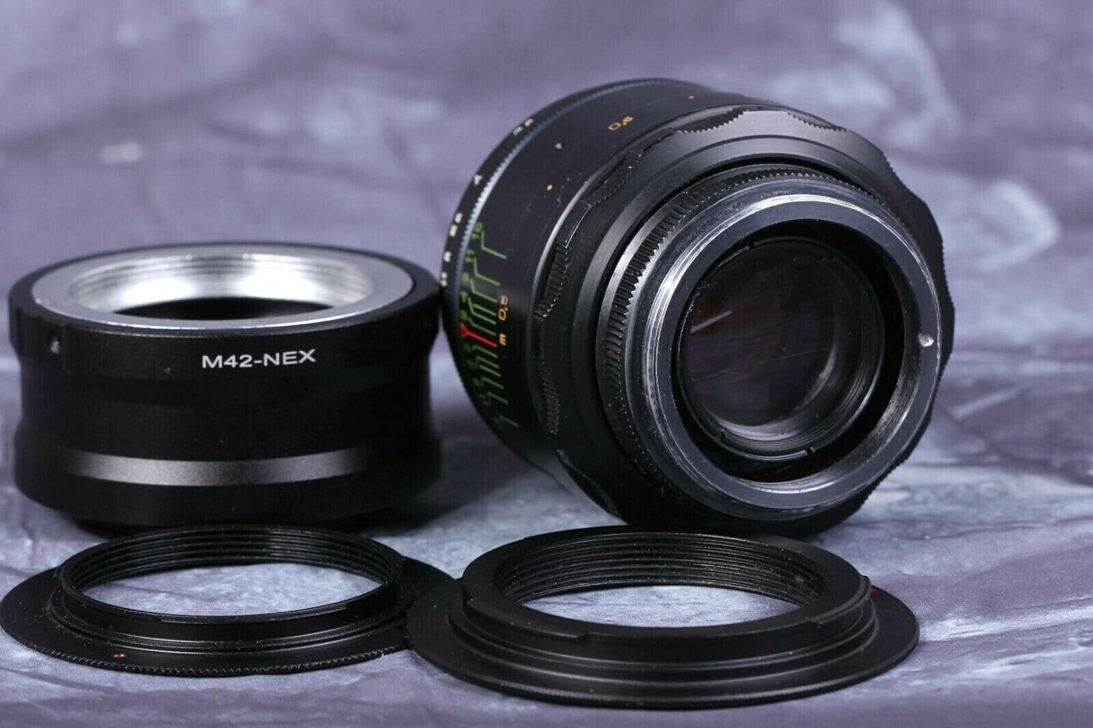Trioplan Helios-44-2 58mm Lens Modified Vintage for each camera with any adaptor