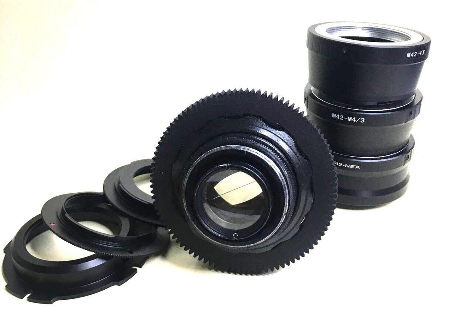 Anamorphic lens Helios 44-2 58mm f/2.0 Cine mod Canon EF mount, Sony NEX and more.