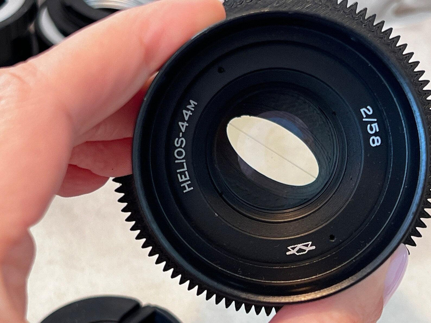 Anamorphic Helios 44M Lens Soviet Cine Mod with any adaptor Sony, Canon, Fujifilm and more.