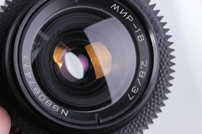 Anamorphic Mir-1B 1V 37mm f/2.8 Wide Soviet USSR lens with any adaptor of your choice.