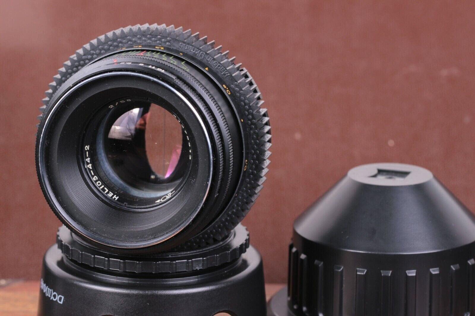 Anamorphic Helios 44-2 Lens Soviet Cine Mod with adapter PL mount.