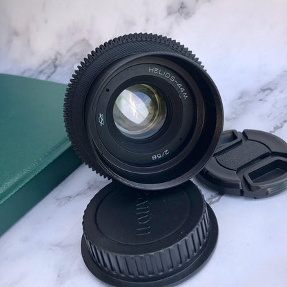 Anamorphic Helios 44M Lens Soviet Cine Mod with M42 mount for Canon EOS